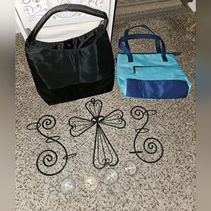 PartyLite Cross And Swirl Accents. Bags Included.